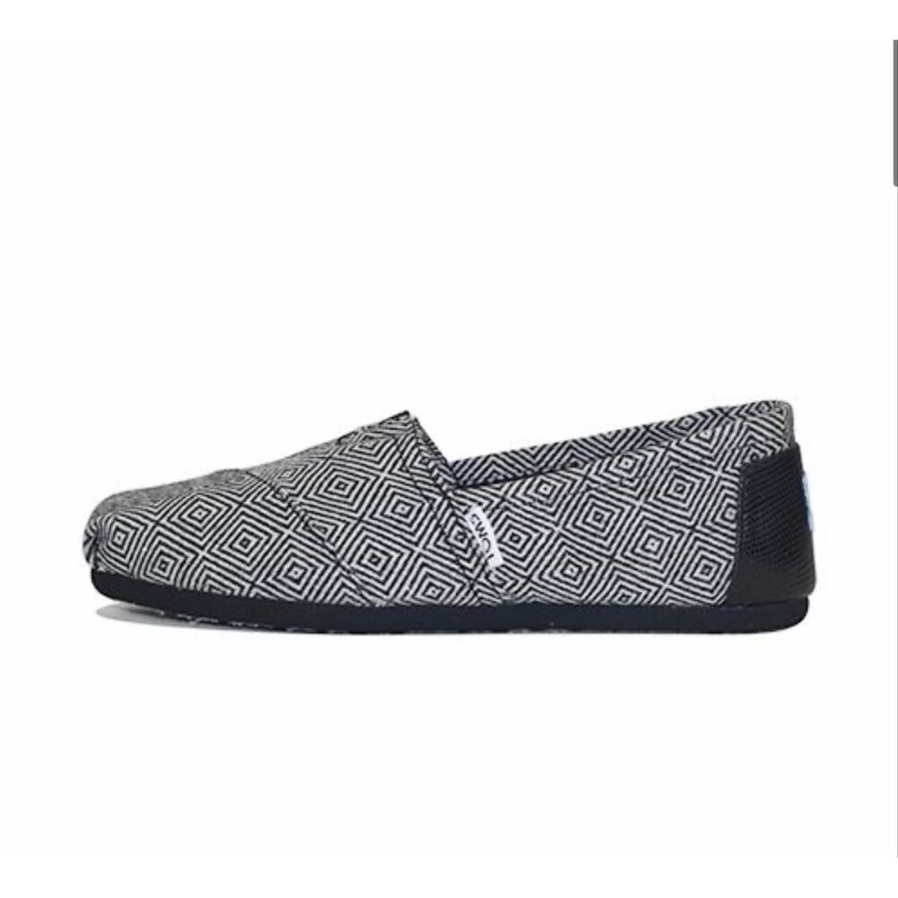 TOMS Classic Diamond Ikat Print Slip-Ons-8